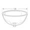 Azar Displays Clear Plastic Bowl 14" Dia. x 7" Deep 700906 - alternate 2